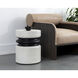 Sumie 19.25 X 15 inch White Outdoor End Table